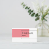 Visitenkarten Vorlage mit Logo oder QR-Code Visite Visitekaartje (Staand voorkant)