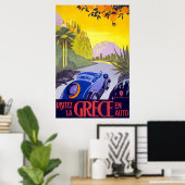 Visitez La Grece en Auto Griekenland Poster (Thuiskantoor)