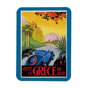 Visitez La Grece en Auto Magneet