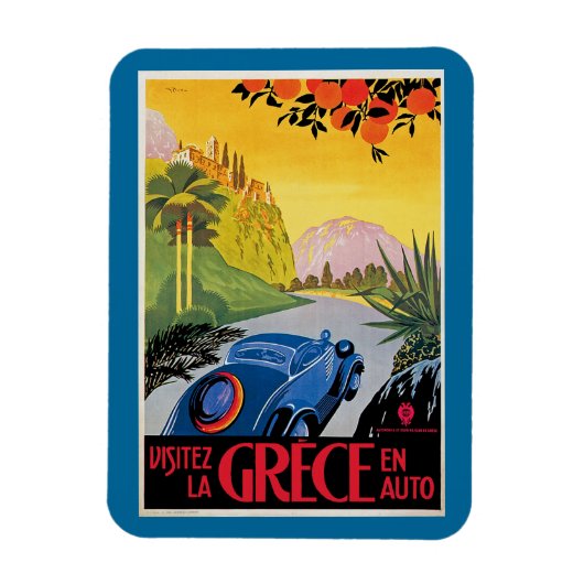 Visitez La Grece en Auto Magneet (Verticaal)