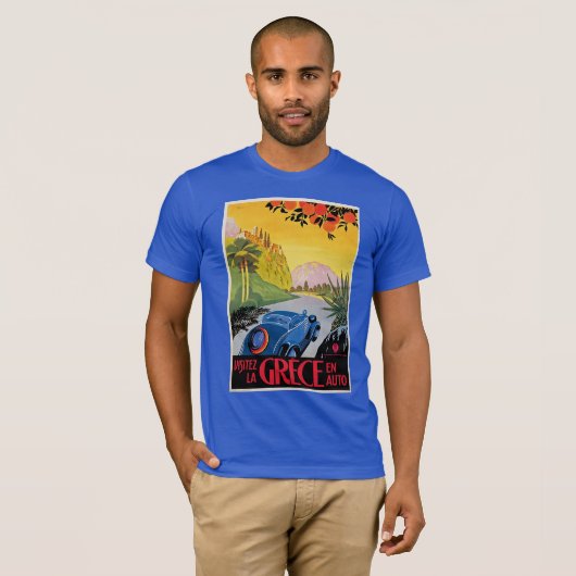 Visitez La Grece en Auto T-shirt (Voorkant volledig)