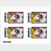 Visitez La Tune Rechthoekige Sticker (Vel)