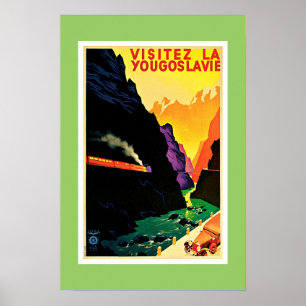 Visitez La YouJovie Vintage Travel Poster
