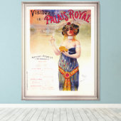 Visitez Le Palais Royal door Jean de Paleologue Canvas Afdruk (Insitu (Houten vloer))