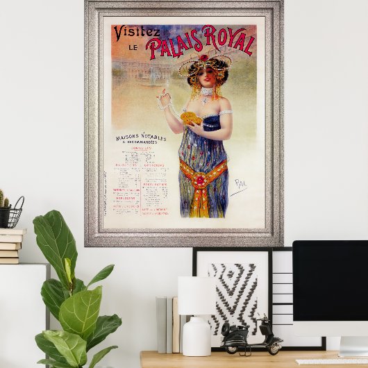 Visitez Le Palais Royal door Jean de Paleologue Poster (Thuiskantoor)