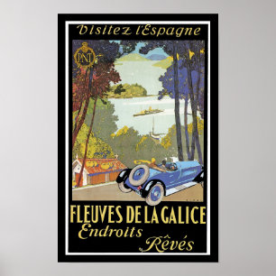 Visitez l'Espagne (bezoek aan Spanje) Poster