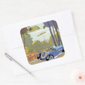 Visitez l'Espagne (bezoek aan Spanje) Vierkante Sticker (Envelop)