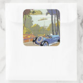 Visitez l'Espagne (bezoek aan Spanje) Vierkante Sticker (Tas)