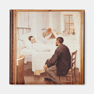 Visiting Day in het ziekenhuis, 1889 Magneet