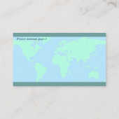 Visitkort — Connect, World Contactkaartje (Achterkant)