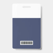 Visitor Blue Company Logo Visitor Pass ID Badge (Achterkant)