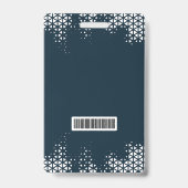 Visitor Blue Company Logo Visitor Pass ID Badge (Achterkant)