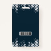 Visitor Blue Company Logo Visitor Pass ID Badge (Achterkant)