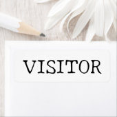 VISITOR ETIKET (Insitu)