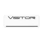 VISITOR ETIKET (Voorkant)