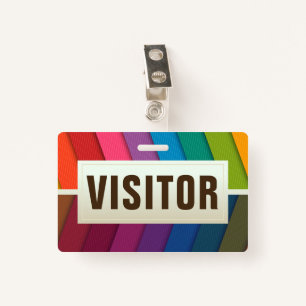Visitor ID Card Badge