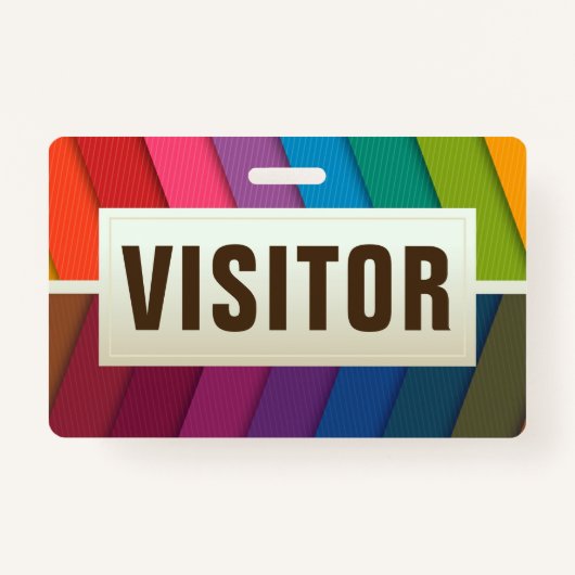 Visitor ID Card Badge (Achterkant)