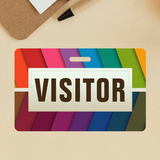 Visitor ID Card Badge