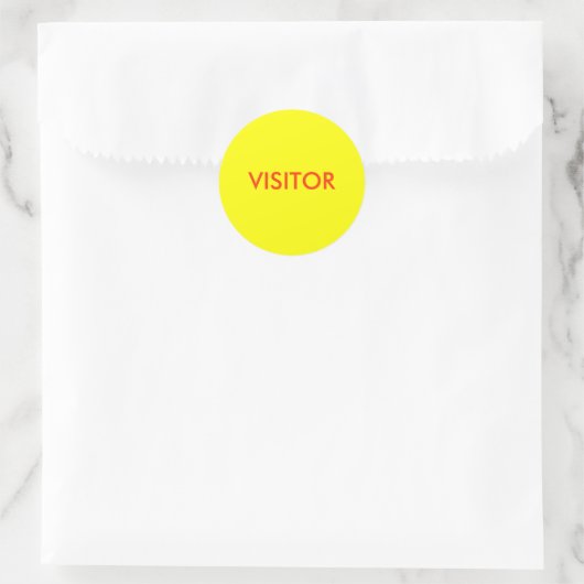 VISITOR RONDE STICKER (Tas)