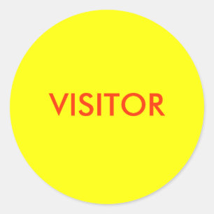 VISITOR RONDE STICKER
