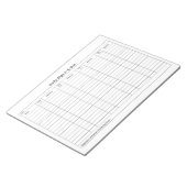 Visitor Sign In Sign Out Tracker Notitieblok (Schuin)