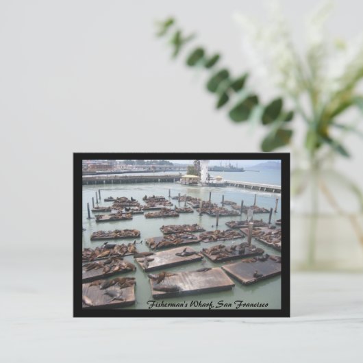 visjager briefkaart (Staand voorkant)