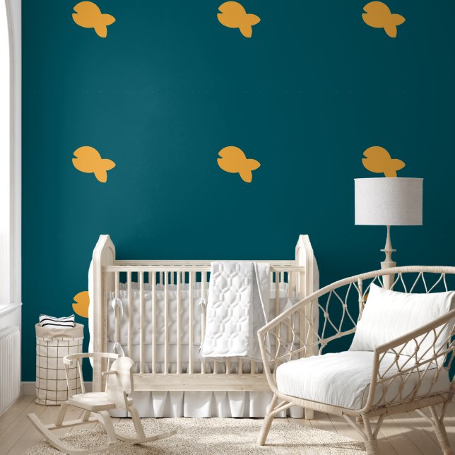 Visje Visje Kids Turquoise Behang (Kinderen)
