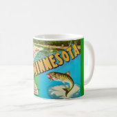  viskaart van Minnesota Koffiemok (Voorkant rechts)