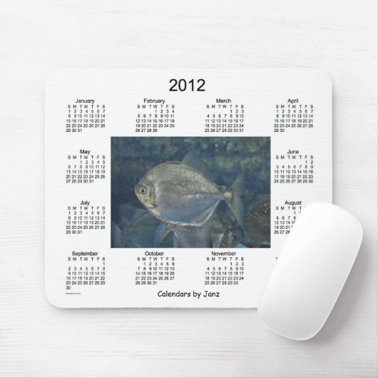Viskalender 2012 muismat (Met muis)