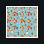 viskarakter servet<br><div class="desc">We hebben gebruik gemaakt van de kenmerken van de vis en deze verwerkt in het ontwerp van het servet.</div>