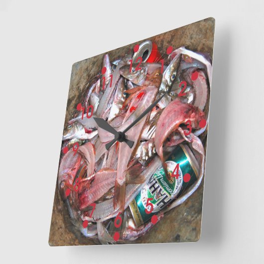 Viskast Vierkante Klok (Hoek)