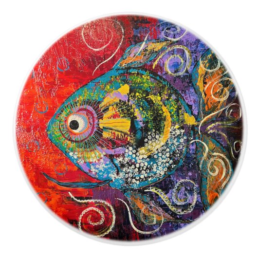 visknop trekken keramische knop (Voorkant)