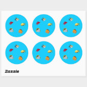 viskom ronde sticker (Vel)