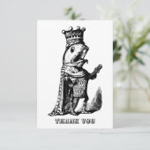 Viskoning Bedankkaart (Staand voorkant)