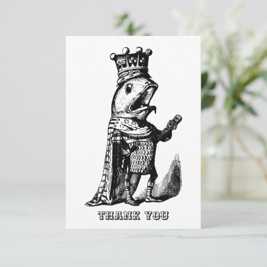 Viskoning Bedankkaart (Staand voorkant)