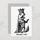 Viskoning Bedankkaart (Voorkant / Achterkant)