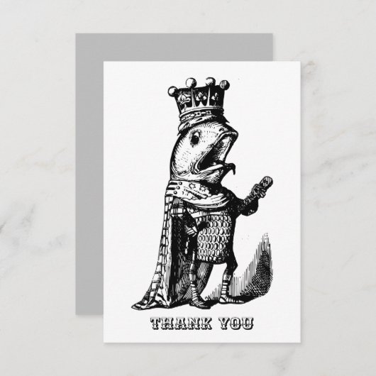 Viskoning Bedankkaart (Voorkant / Achterkant)