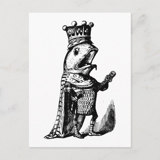 Viskoning Briefkaart (Voorkant)