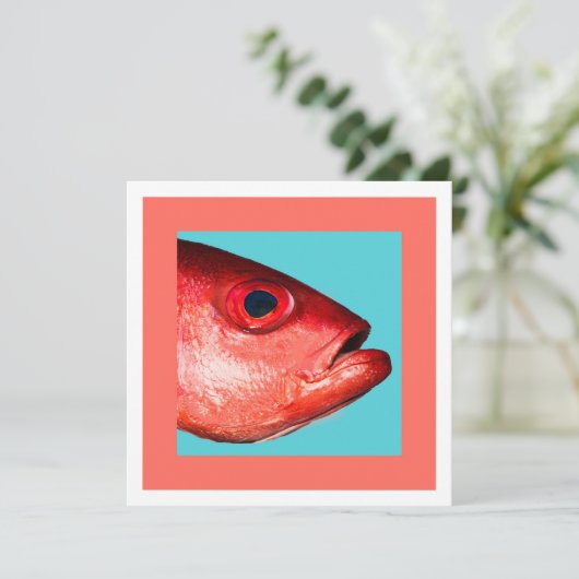 viskop kaart (Staand voorkant)