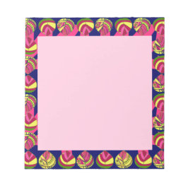 Viskop laat geel magentagroen notitieblok