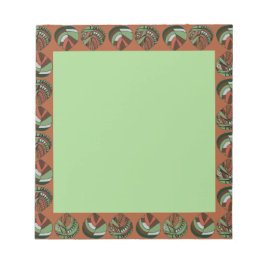 viskop laat Lila wit zwart Notitieblok