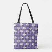 viskop laat Lila wit zwart Tote Bag (Achterkant)