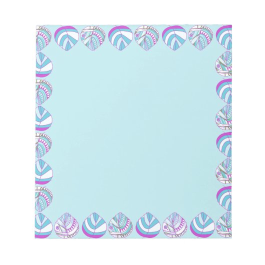 Viskop laat Paarse lucht achter Notitieblok (Voorkant)