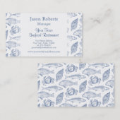 Viskrab en zeehondenkust visitekaartje (Voorkant / Achterkant)