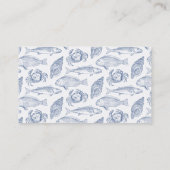 Viskrab en zeehondenkust visitekaartje (Achterkant)