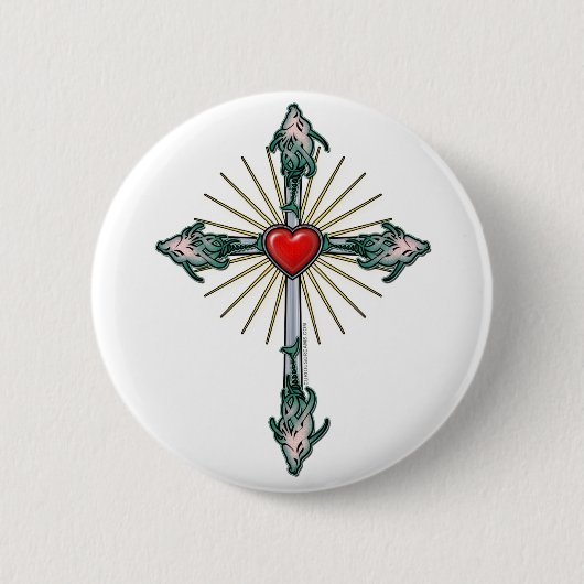 Viskruis Ronde Button 5,7 Cm (Voorkant)