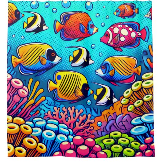 Viskunst Douchegordijn (Voorkant)