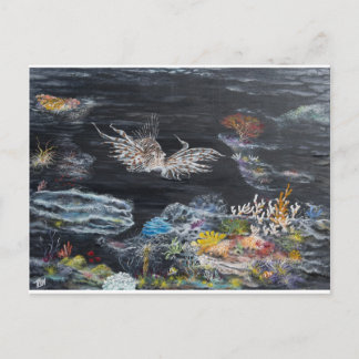 Viskunst op briefkaart