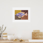 viskunst poster (Keuken)