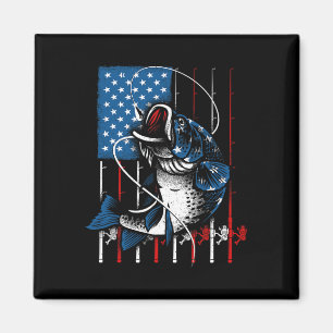 Viskunst voor mannen vrouwen Amerikaanse vlag Usa Magneet